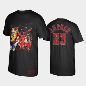 Men Michael Jordan #23 The Last Dance Bulls NBA Player Graphic Black Chicago Bulls T-Shirts 222183-337