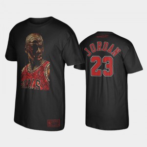 Men's Michael Jordan #23 The Last Dance Black Bulls 3 Chicago Bulls T-Shirts 831483-567