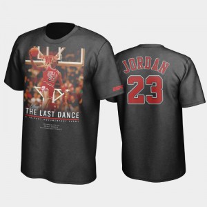 Men Michael Jordan #23 Black Bulls Showtime Moment Chicago Bulls The Last Dance T-Shirts 202160-198