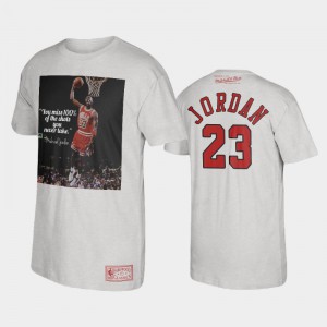 Men Michael Jordan #23 Chicago Bulls White Bulls Forever The Last Dance T-Shirt 393224-506