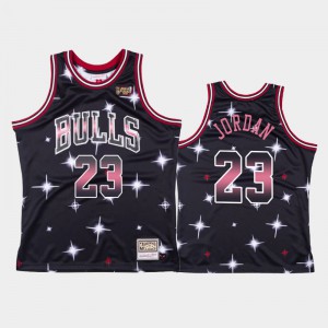Mens Michael Jordan #23 Chicago Bulls Black Fashion Airbrush Jerseys 884063-811